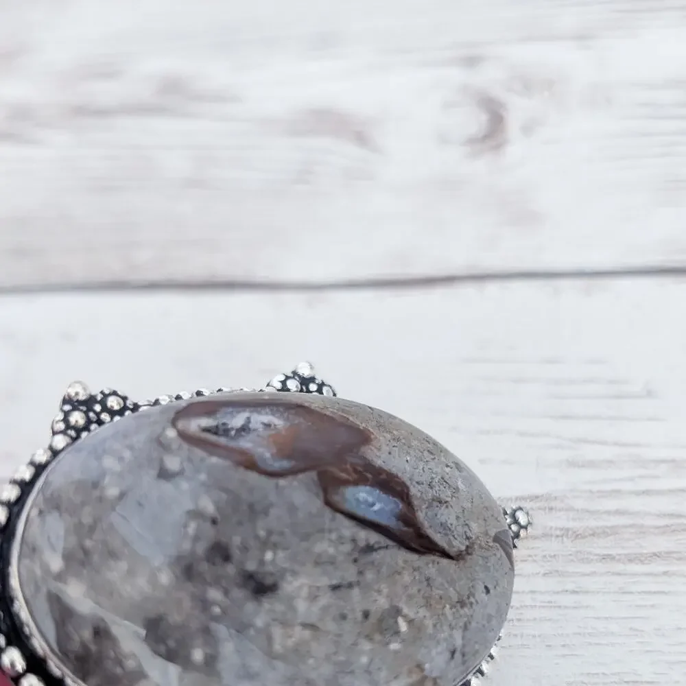 Mudcreek Jasper Ethnic Style Jewelry Pendant 2.75